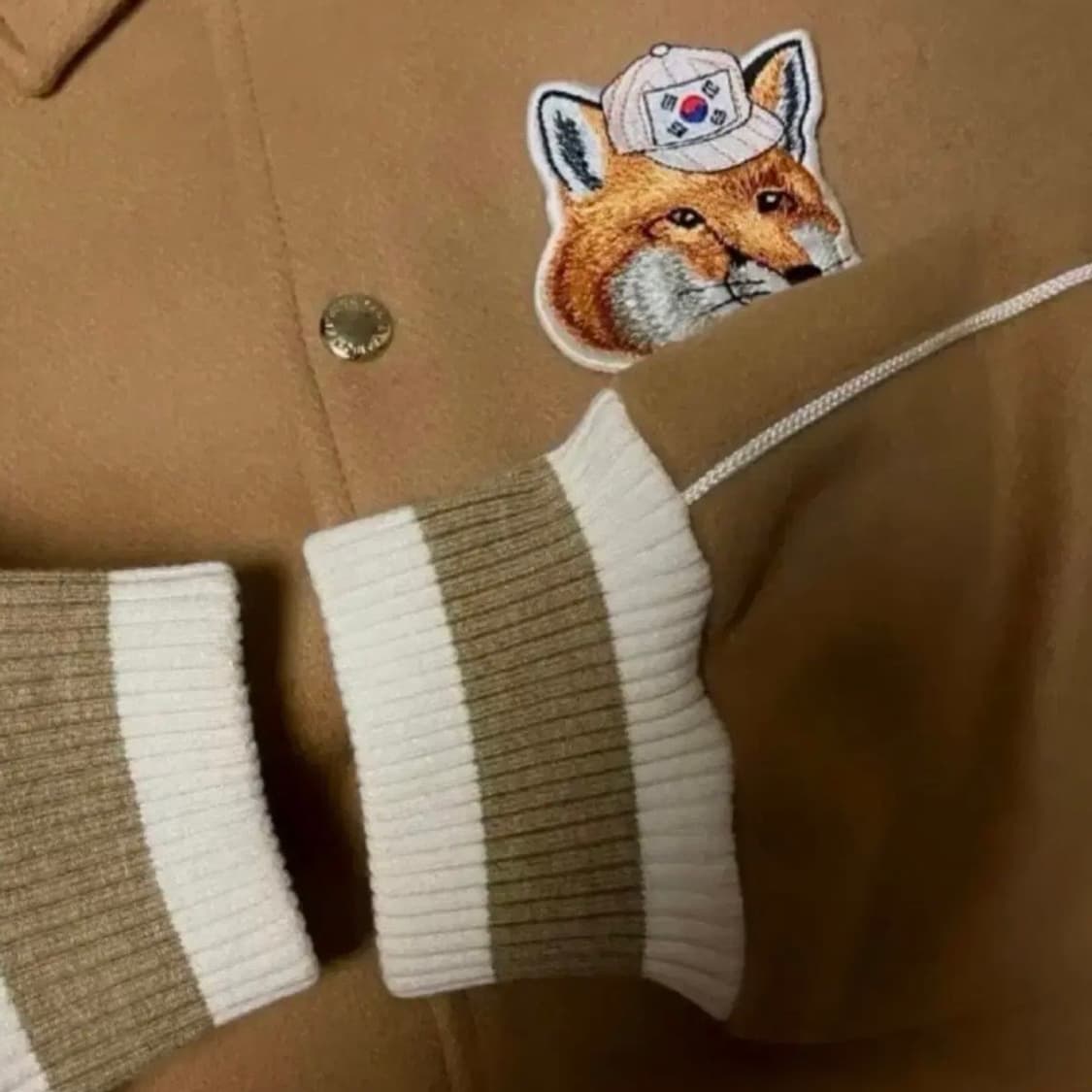 (L) 메종키츠네 15fw 국뽕 테디 자켓 상품이미지5