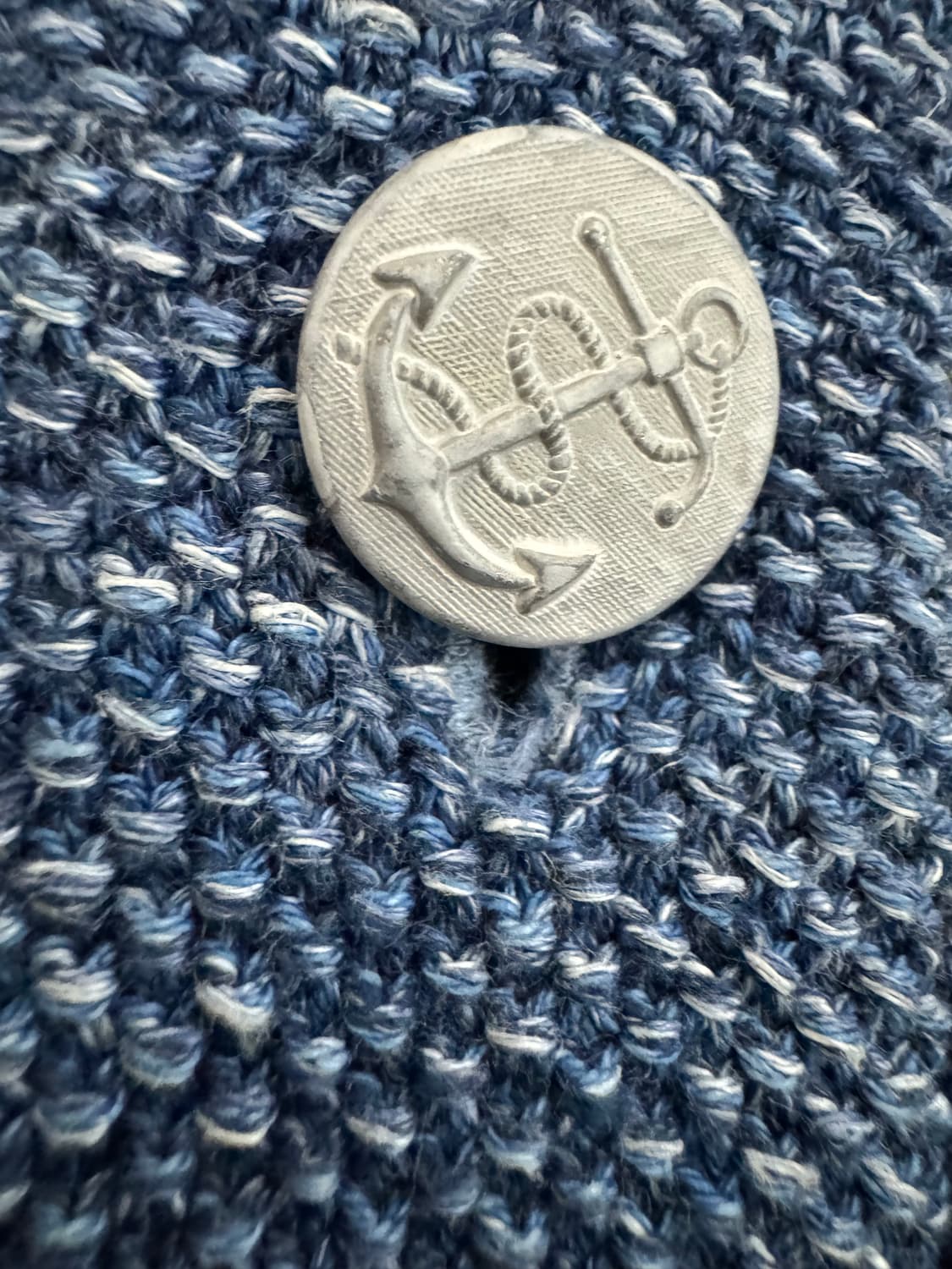 M 더블알엘 인디고 스트라이프 코튼 숄카라 가디건 상품이미지7