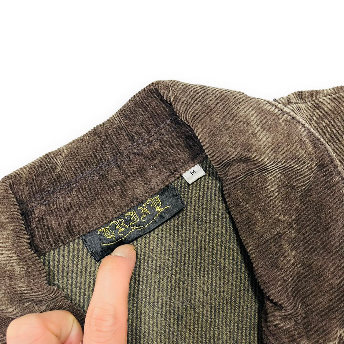 펑크 그라프 스터드 다중 O링 디테일 코듀로이 자켓 상품이미지6