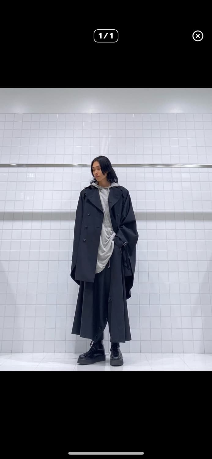 요지 야마모토 개버딘 점보 케이프 클로크 상품이미지1