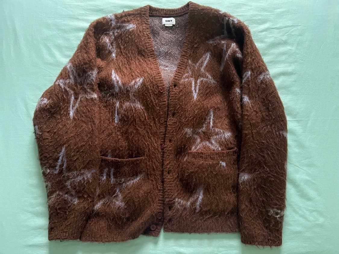 OBEY 오베이 스타 브러시 가디건 L 상품이미지1