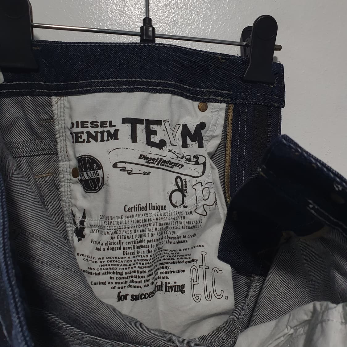 28-30인치) 디젤 타나즈 워싱 데님팬츠 슬림 스키니 스판 청바지 상품이미지7