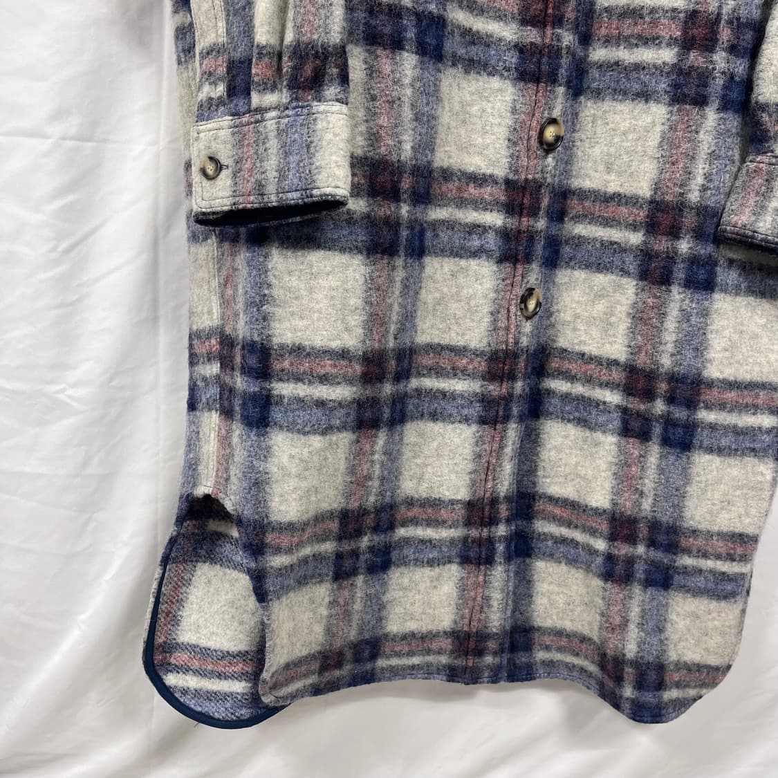 이자벨마랑 에뜨왈 체크 울 롱코트 상품이미지4