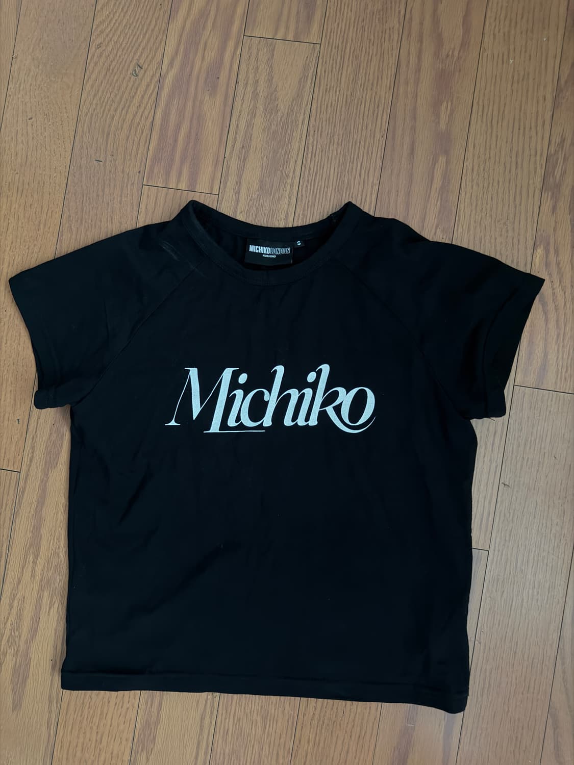 미치코런던 코시노 레글런 슬리브 탑 블랙 S 상품이미지2