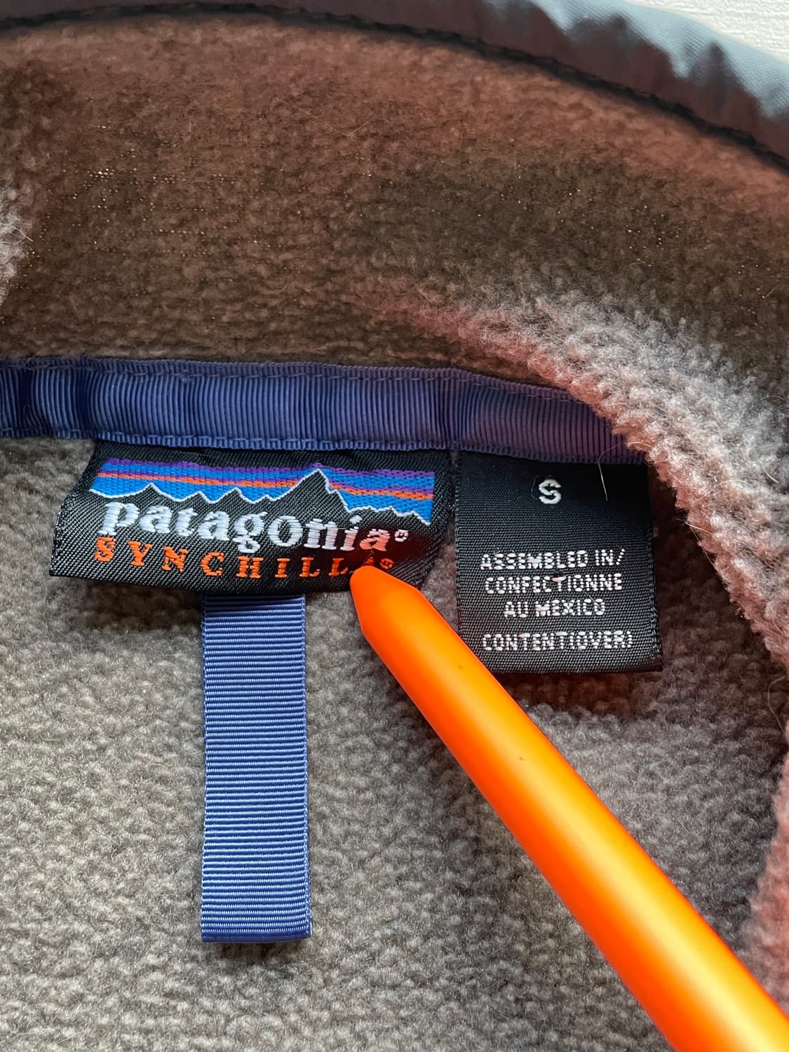 90s 파타고니아 신칠라 라이트 브라운 핑크 상품이미지3