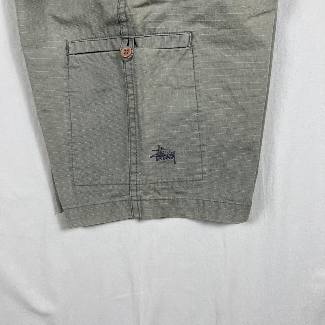90’s 스투시 stussy 로고 카고 버뮤다 팬츠 바지 상품이미지5