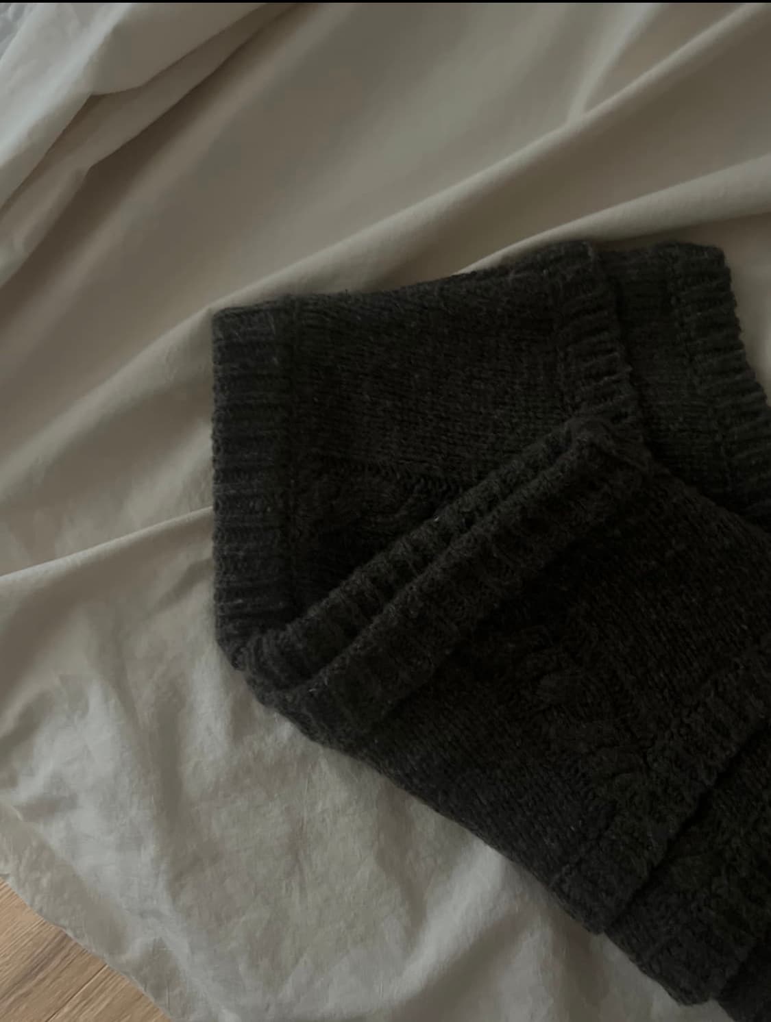 울리카상투스 로프 니트 쇼츠 브라운 상품이미지7