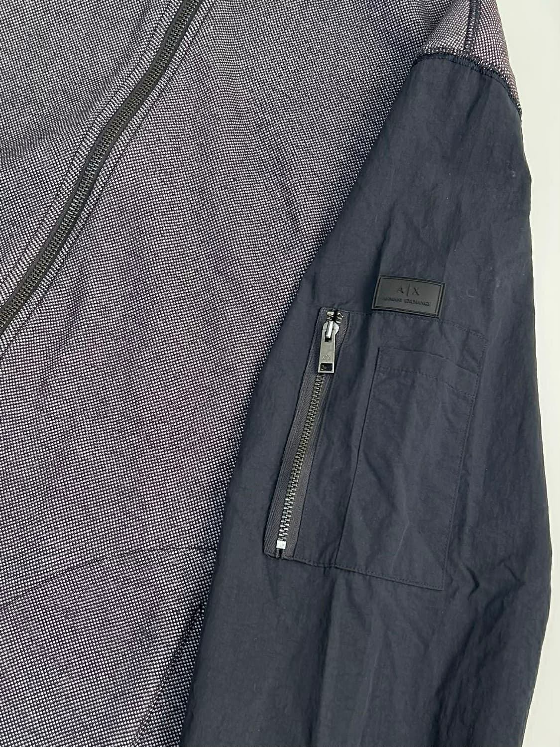 [L] 아르마니 익스체인지 해링턴  믹스 패브릭 집업 자켓 상품이미지7