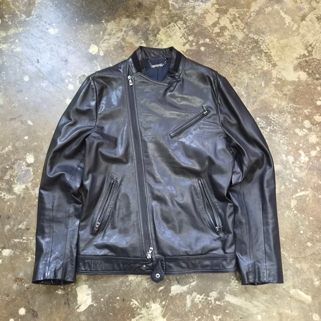 100) 지오송지오 양가죽 라이더자켓 송지오 양가죽자켓 상품이미지1