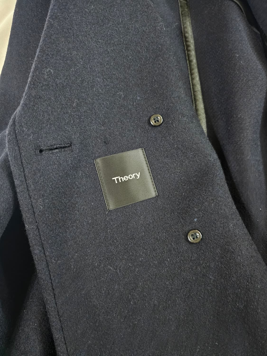 [s] THEORY 띠어리 정품 남성 더블 버튼  브레스티드 피코트 상품이미지3