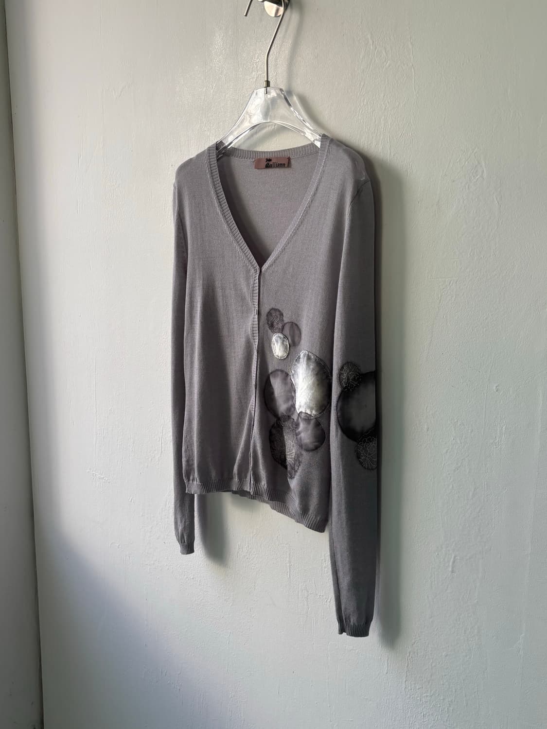 존갈리아노 아카이브 엠브로이드 실크 가디건 상품이미지6