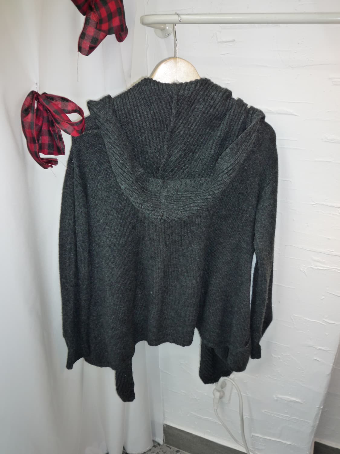 charcoal open hoodie cardigan 상품이미지9