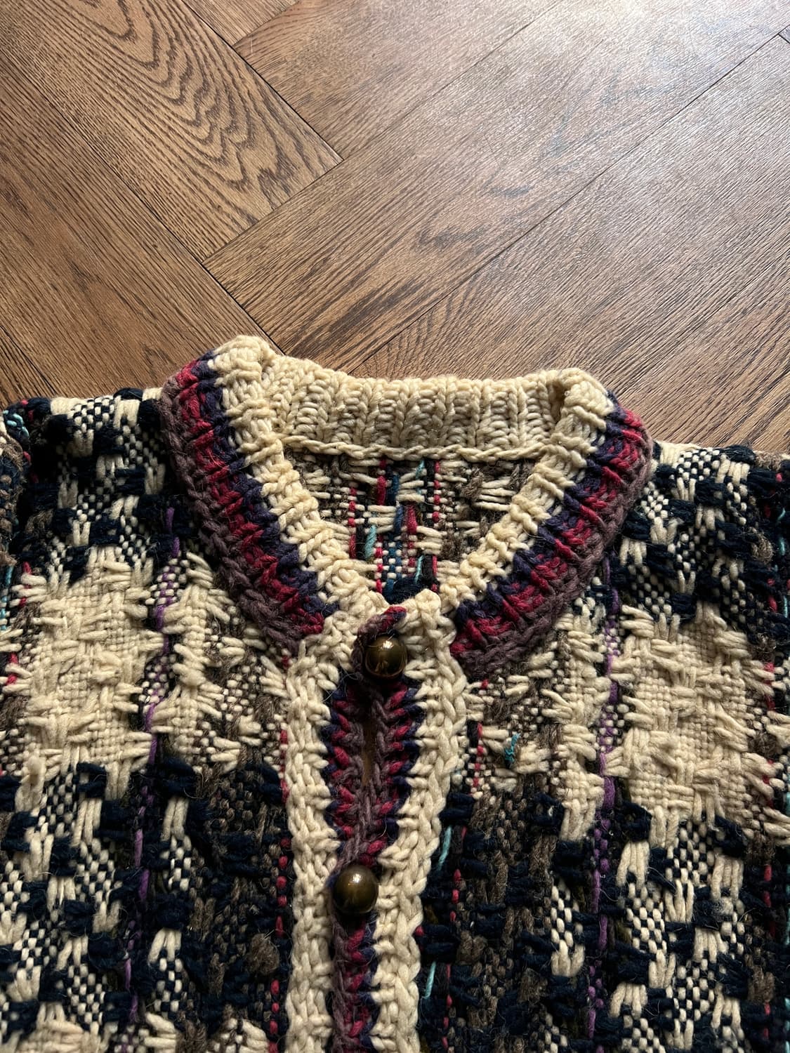 [L]90's 빈티지 핸드메이드 에콰도르 가디건 상품이미지2