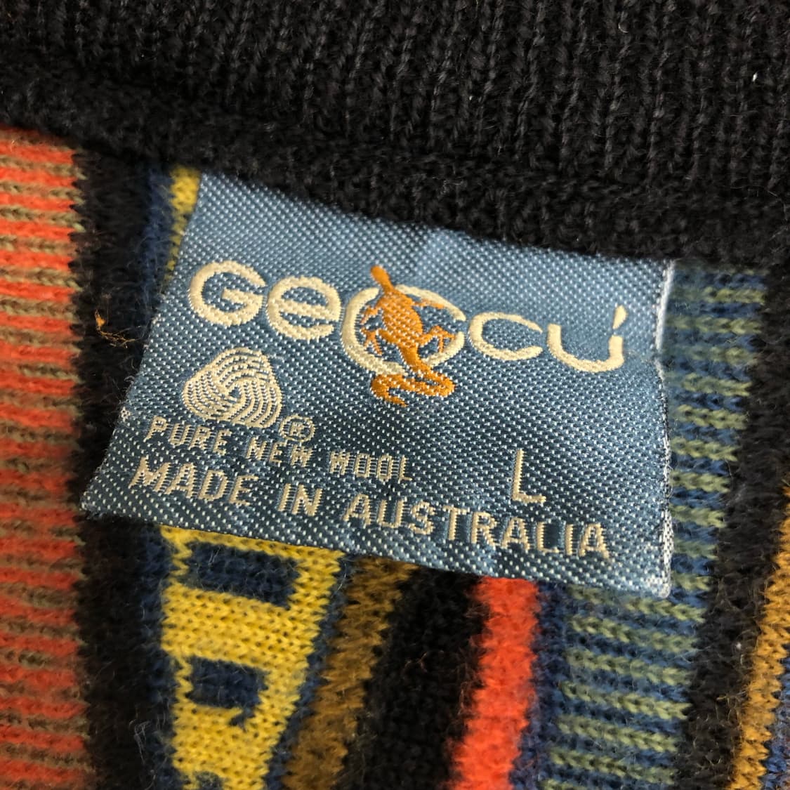 GEOCU 게오쿠 멀티컬러 울 가디건  상품이미지5