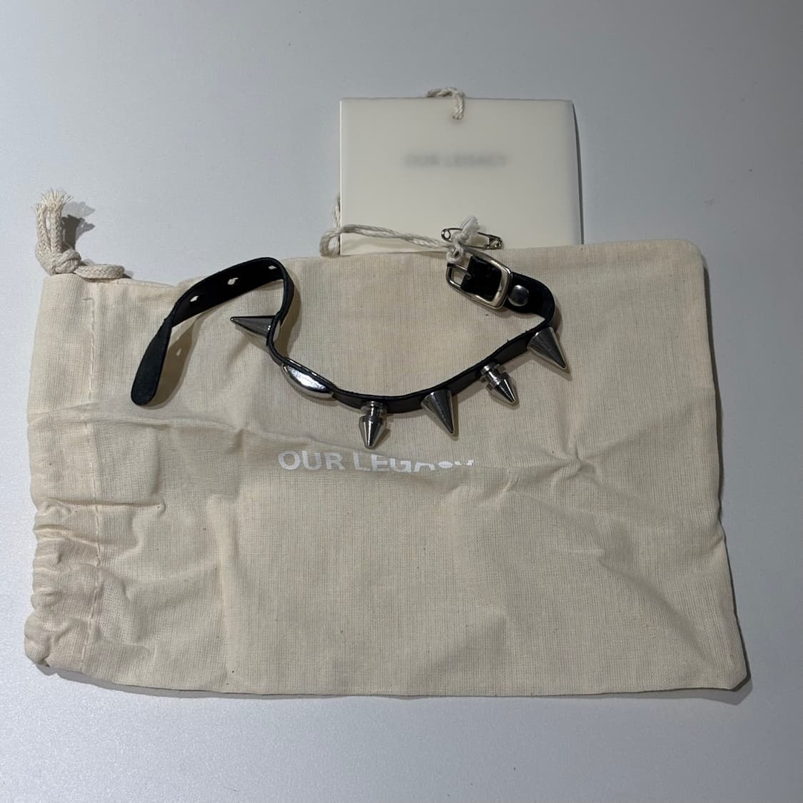 아워레가시 스터드 레더 브레이슬릿 팔찌 상품이미지1