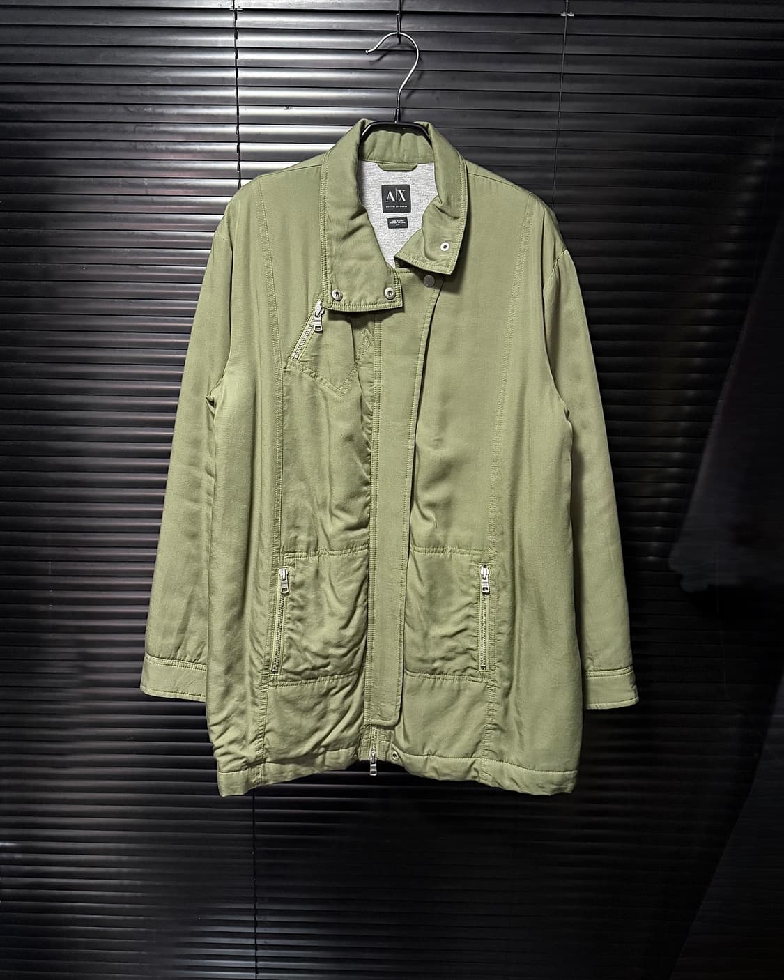 아르마니 익스체인지 하이넬 야상 코트 집업 지퍼 카키 필드 헌팅 워크자켓 상품이미지4