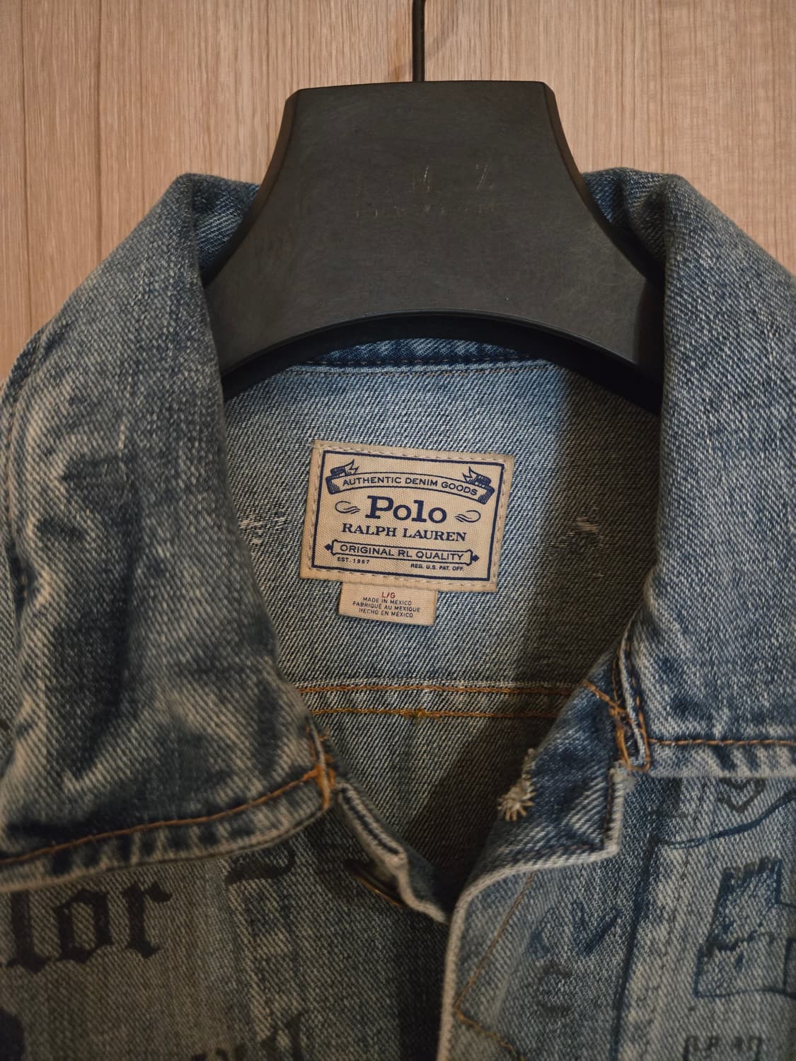 폴로 랄프로렌 그래픽로고 데님 트러커 [105사이즈]새제품 상품이미지2