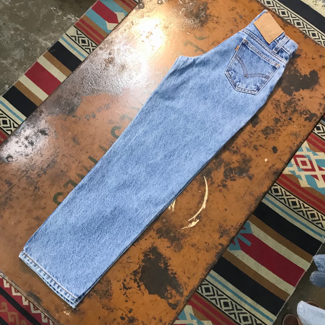 90s 리바이스 550 연청 데님 팬츠 허리 23 사이즈 상품이미지2