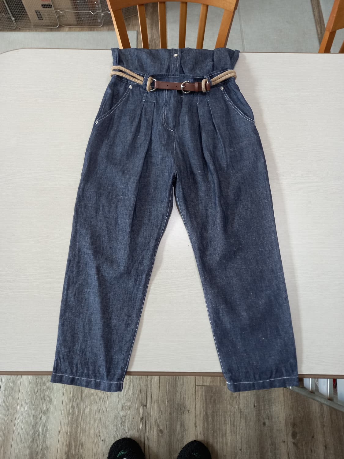 M95 BEANPOLE 봄여름용 린넨 점프수트 진청 M-02 상품이미지5