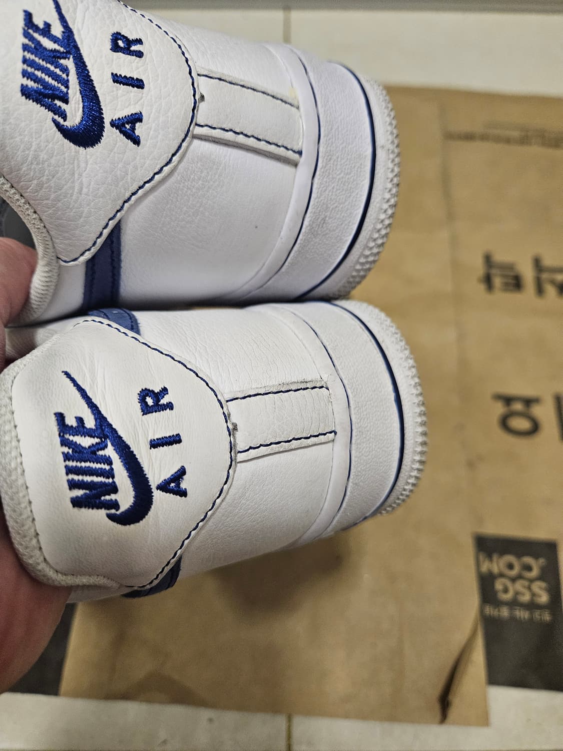 나이키 에어포스 1 '07 lv8 화이트 딥 로얄 블루 275 상품이미지3