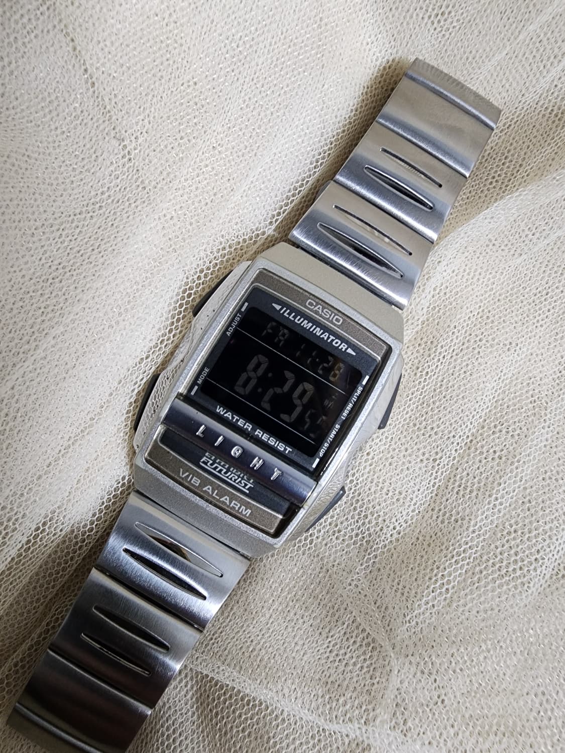 빈티지 카시오 A220  퓨처리스트 메탈 전자시계 상품이미지1
