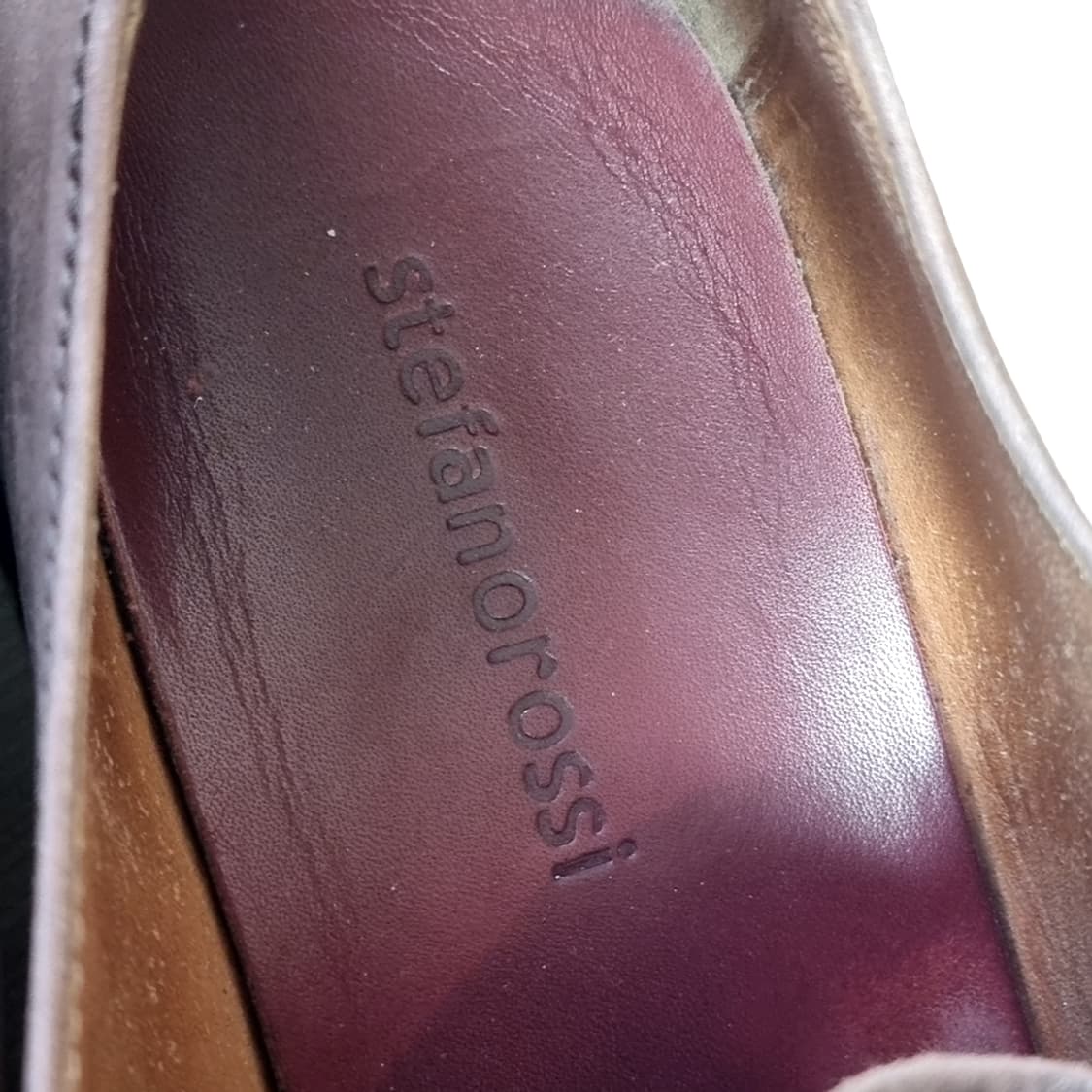 스테파노로시 브라운 가죽 남성 구두(280-290) 상품이미지3