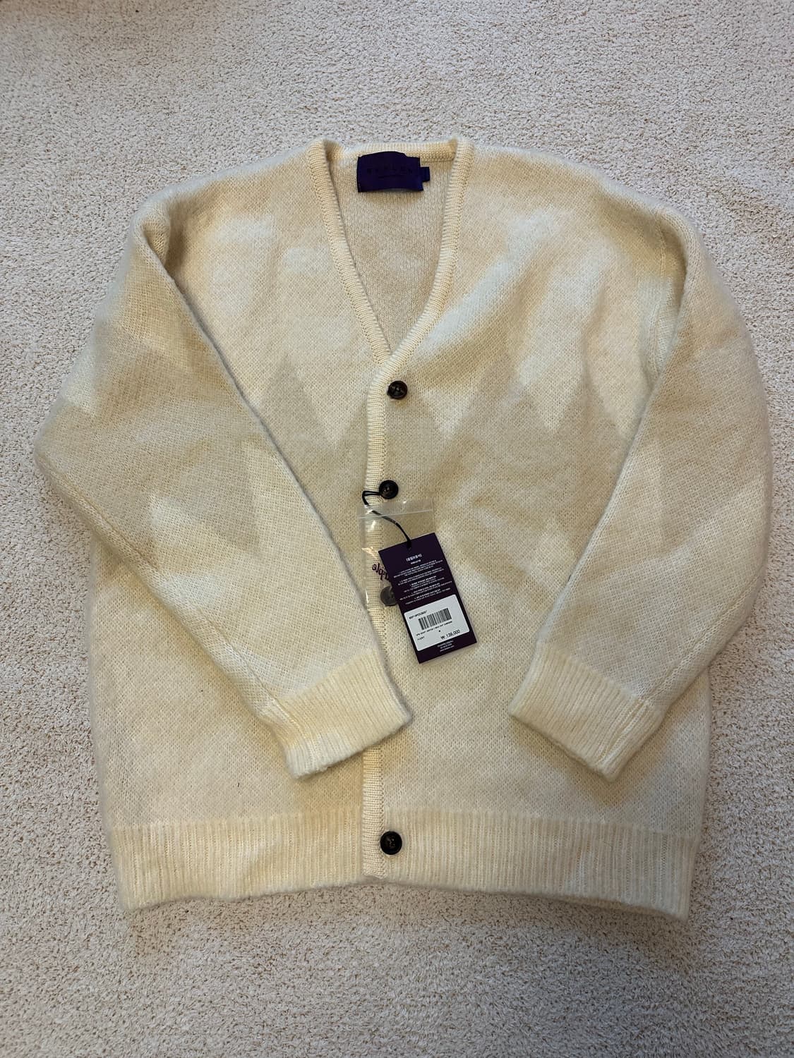 비슬로우 아가일가디건 M 상품이미지1