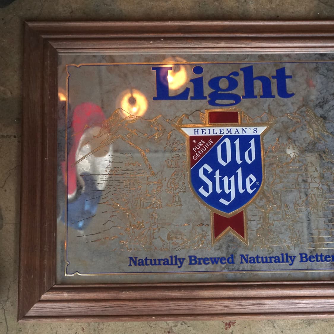 빈티지 소품 Heilemans Beer 거울액자 상품이미지2