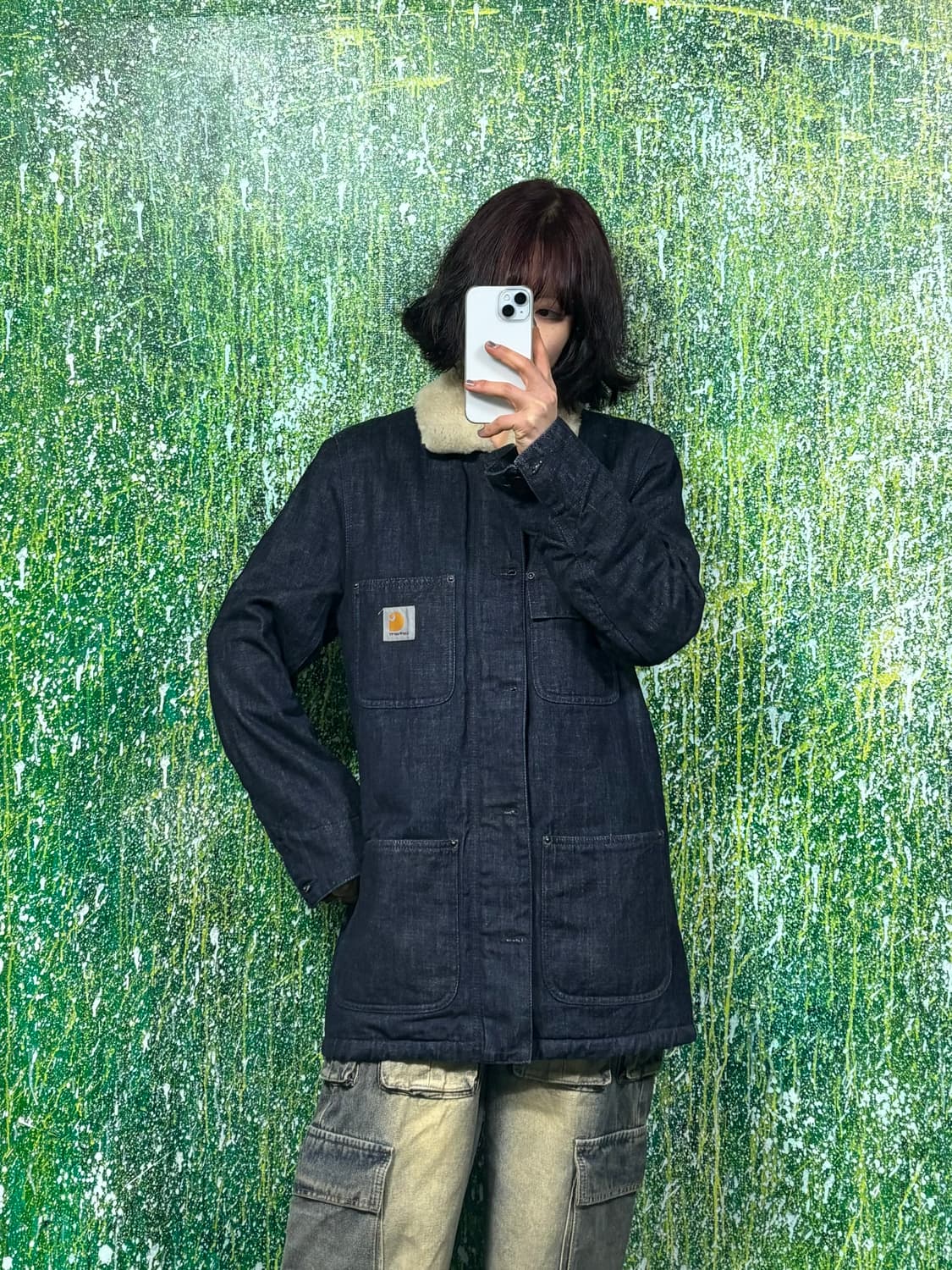 칼하트 데님 양털자켓 상품이미지1