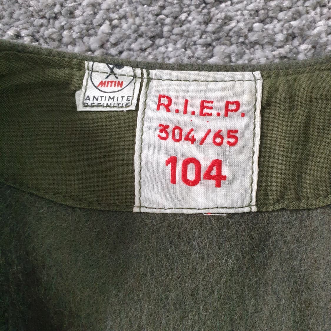 R.I.E.P 60-70s 프랑스 육군 보급 자켓 상품이미지2