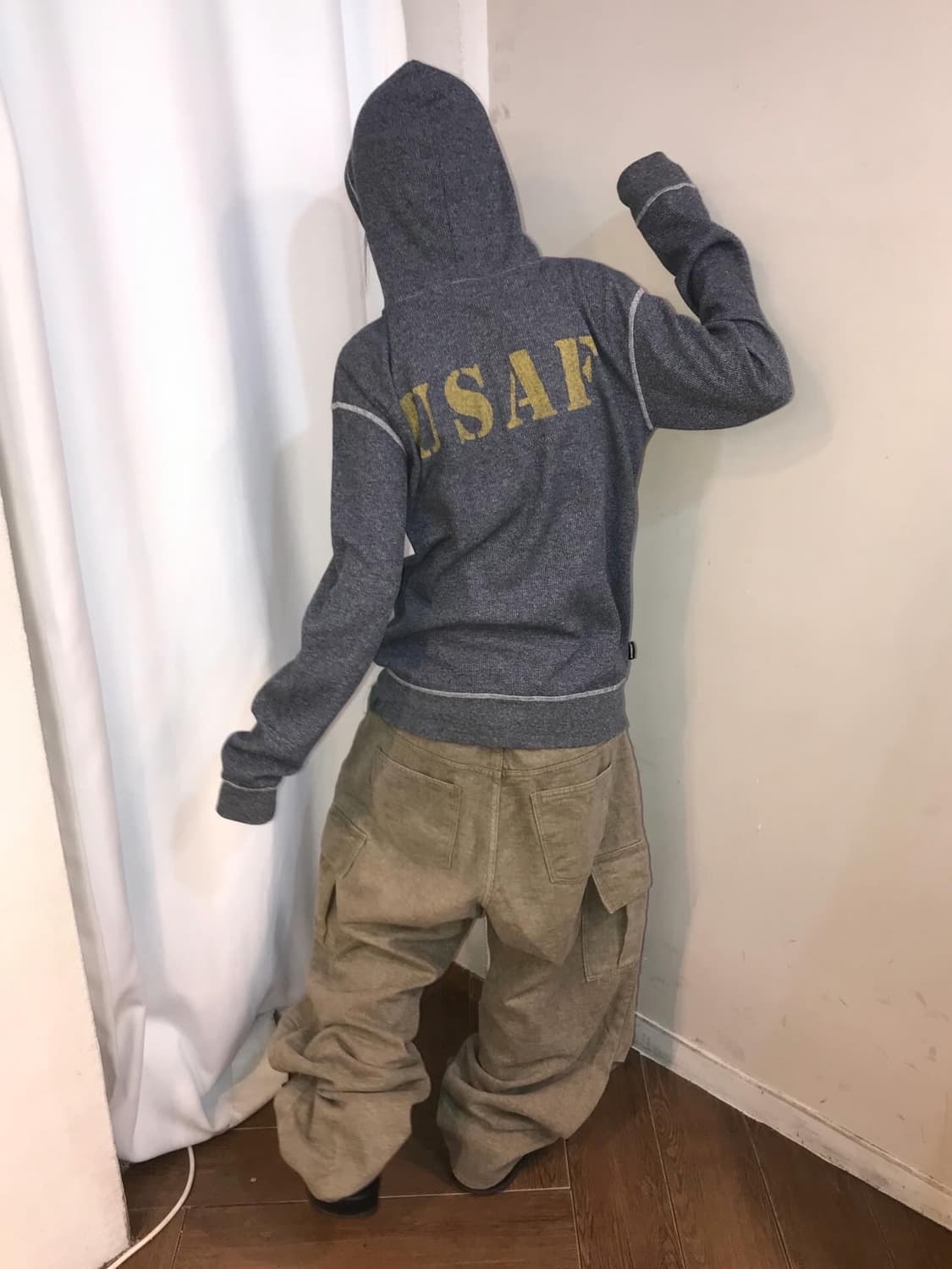 Avirex USAF Waffle Hood Zip-Up 상품이미지3