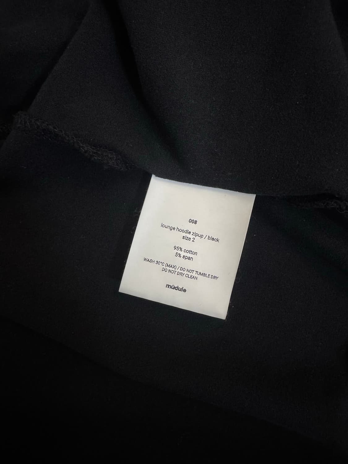 머듈 후드집업 블랙 상품이미지3