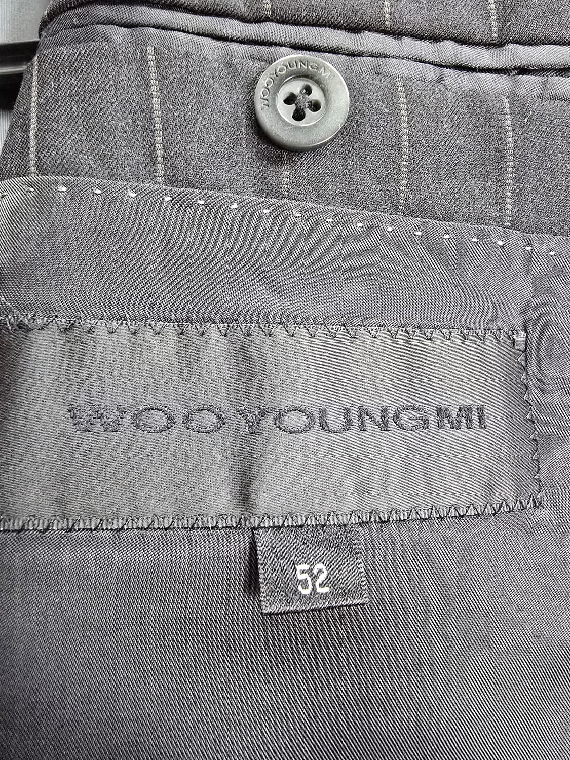 우영미 블랙 스트라이프 정장 자켓 (1786) 상품이미지4