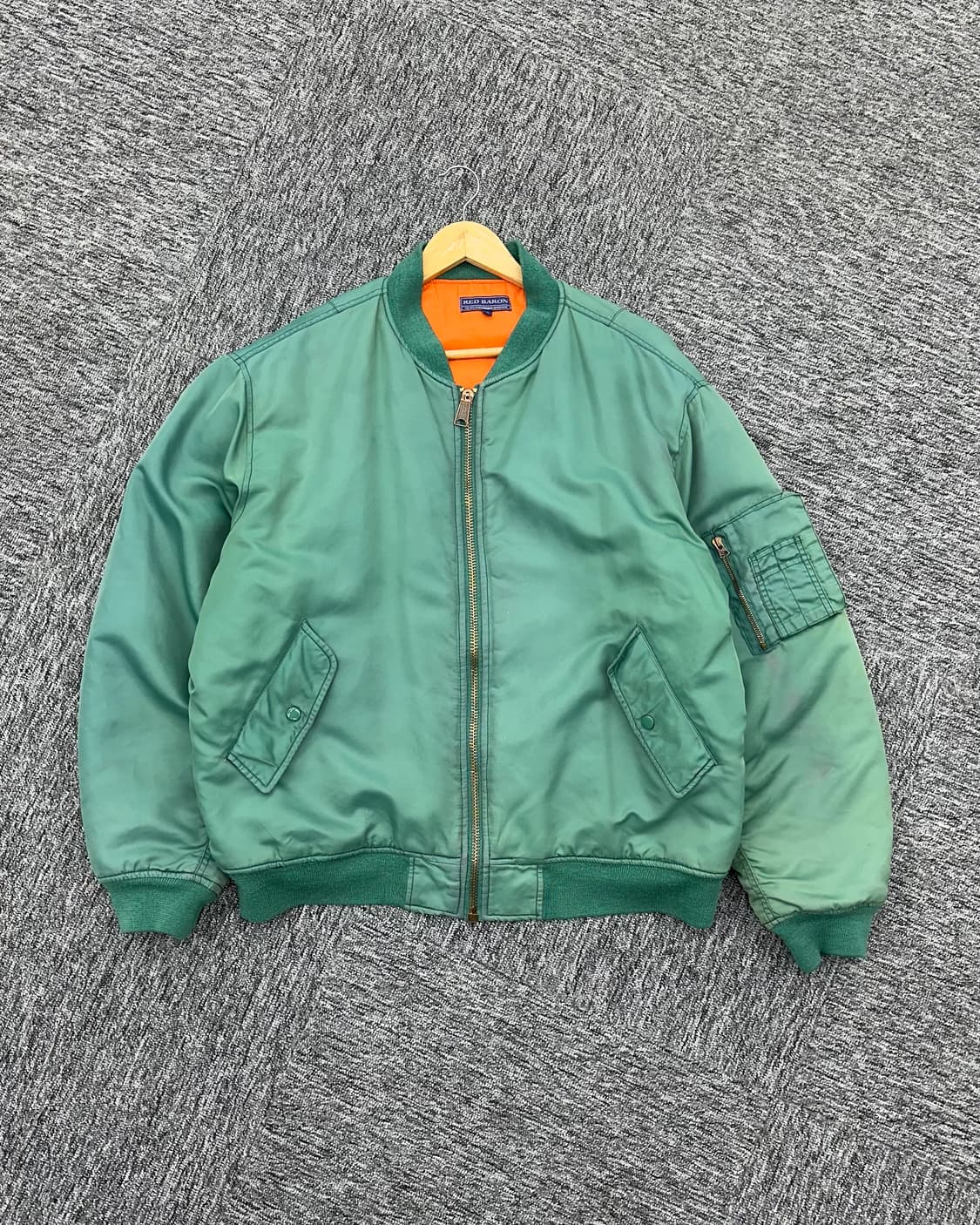 (2XL)90'S RED BARON 항공 점퍼-M1048 상품이미지1