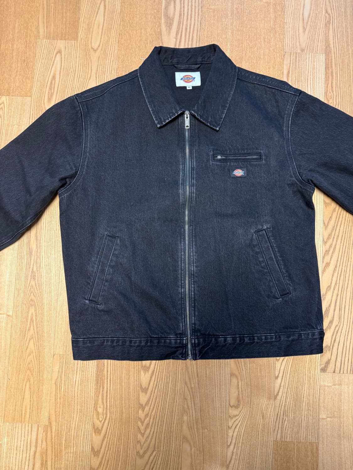 디키즈 웨이브 로고 데님 재킷 검정 XL  상품이미지2