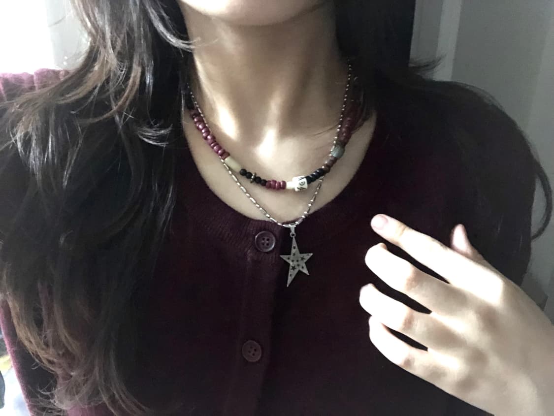 [휘마쿠마] 홍단안 남녀공용 목걸이 상품이미지5