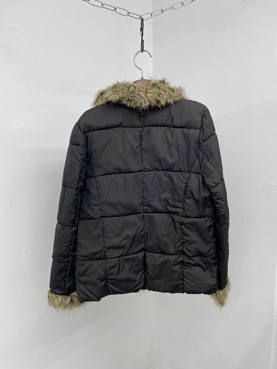 y2k 퍼 트리밍 버클 자켓 상품이미지6