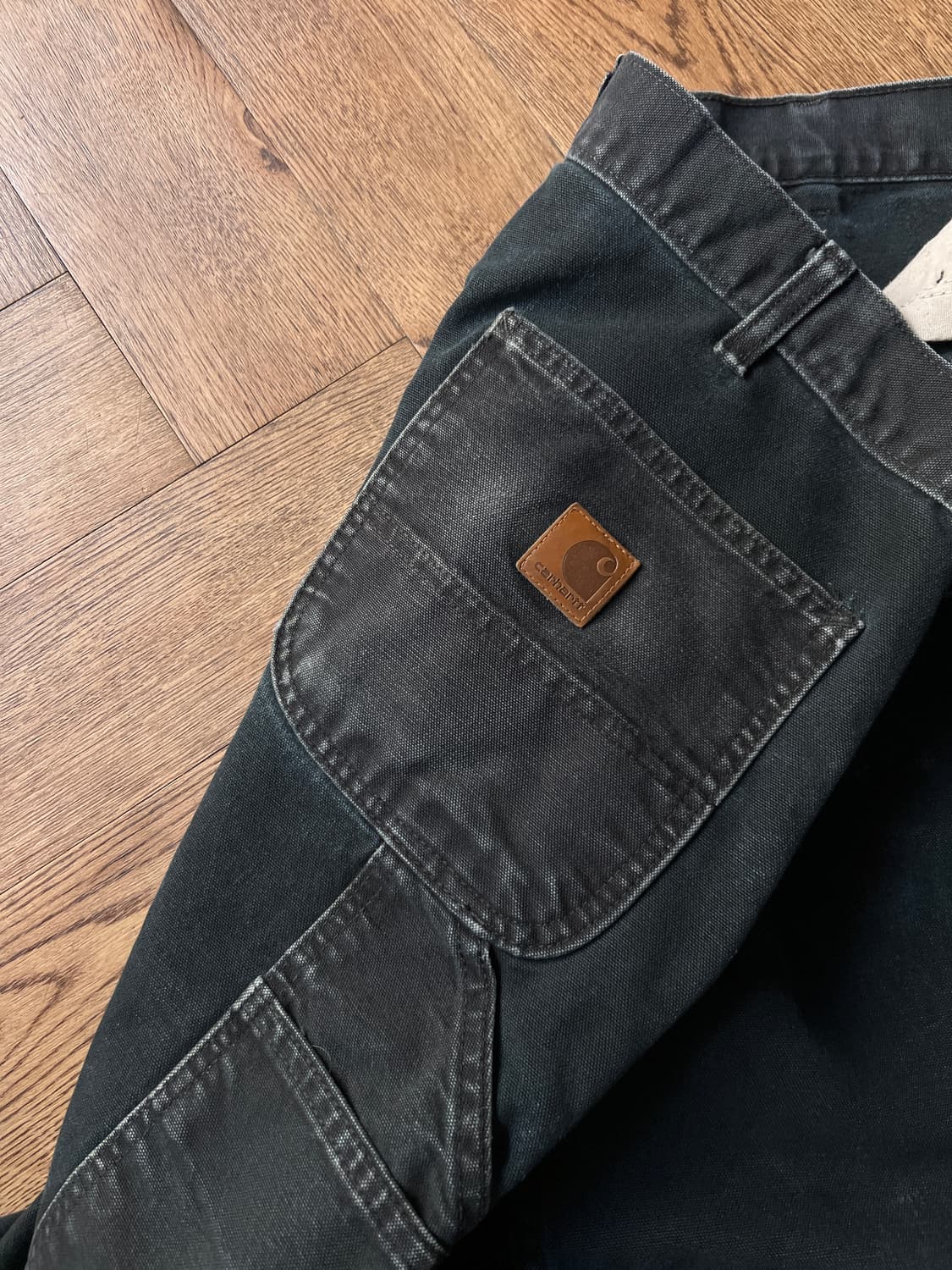 [36]칼하트 USA 블랙 싱글니 캔버스 워크팬츠 상품이미지6