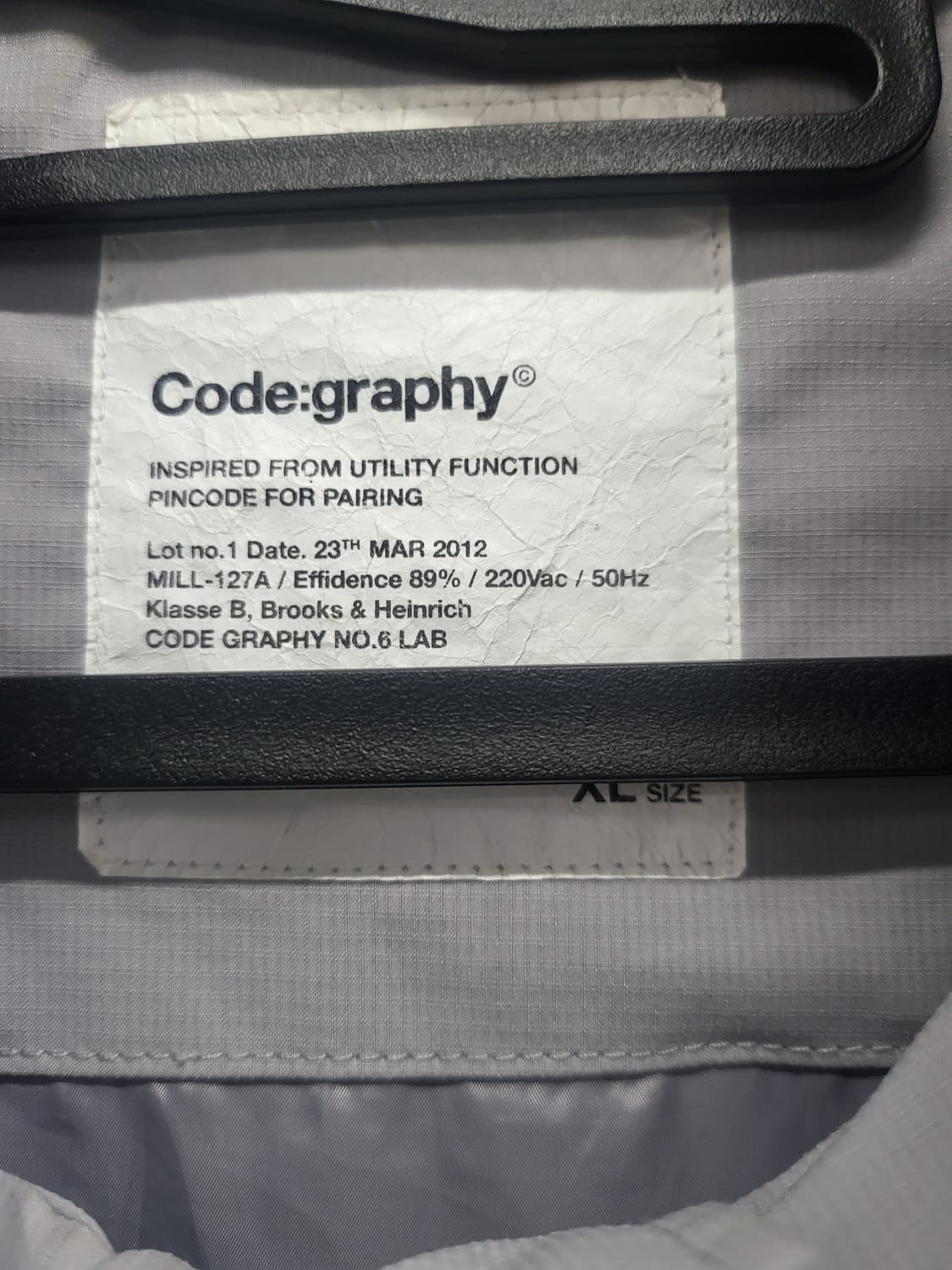 code:graphy 바람막이 자켓 그레이xl 상품이미지2
