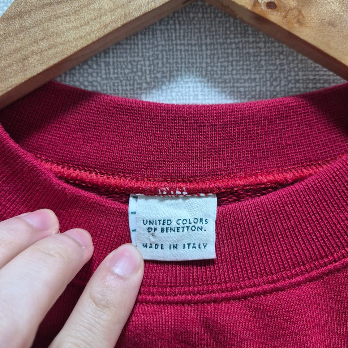 (M) 90s 베네통 로고 스웻셔츠 맨투맨 상품이미지3