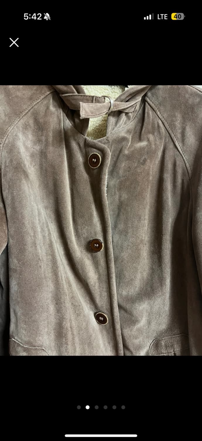 남녀공용) 빈티지 가죽무스탕 (vera pelle인증) 상품이미지2