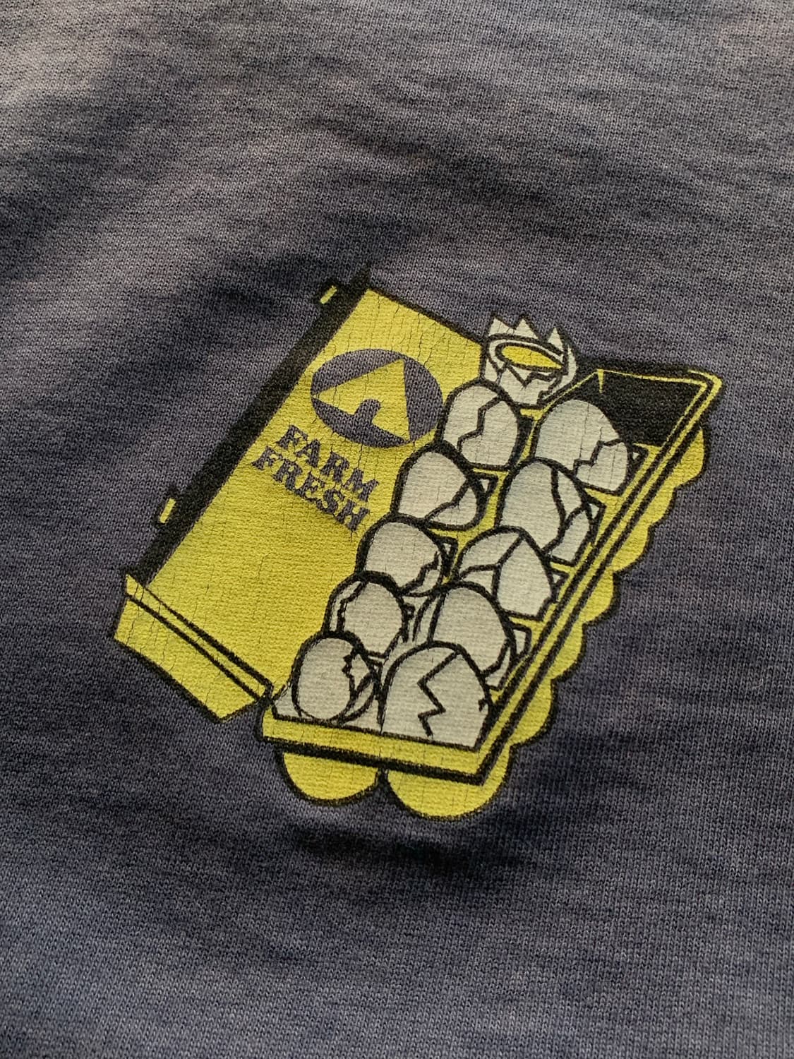 90s 에어워크 프레시 팜 에그 프린팅 티셔츠 상품이미지7