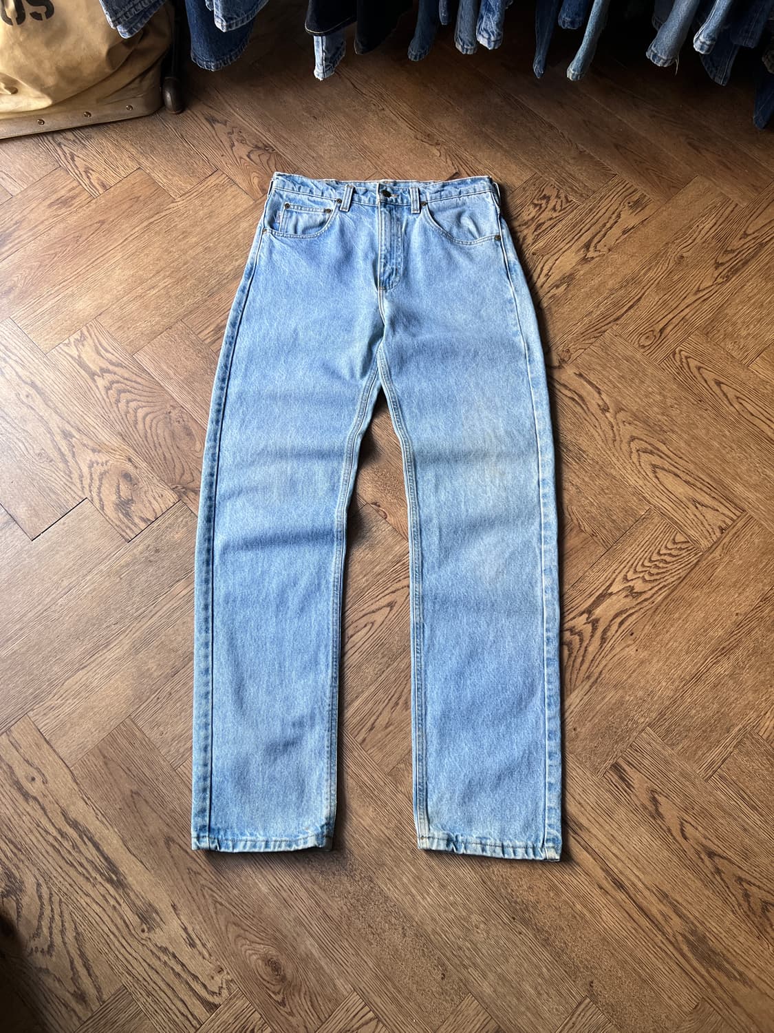 [30]칼하트 USA 라이트블루 워크 데님 팬츠 상품이미지2