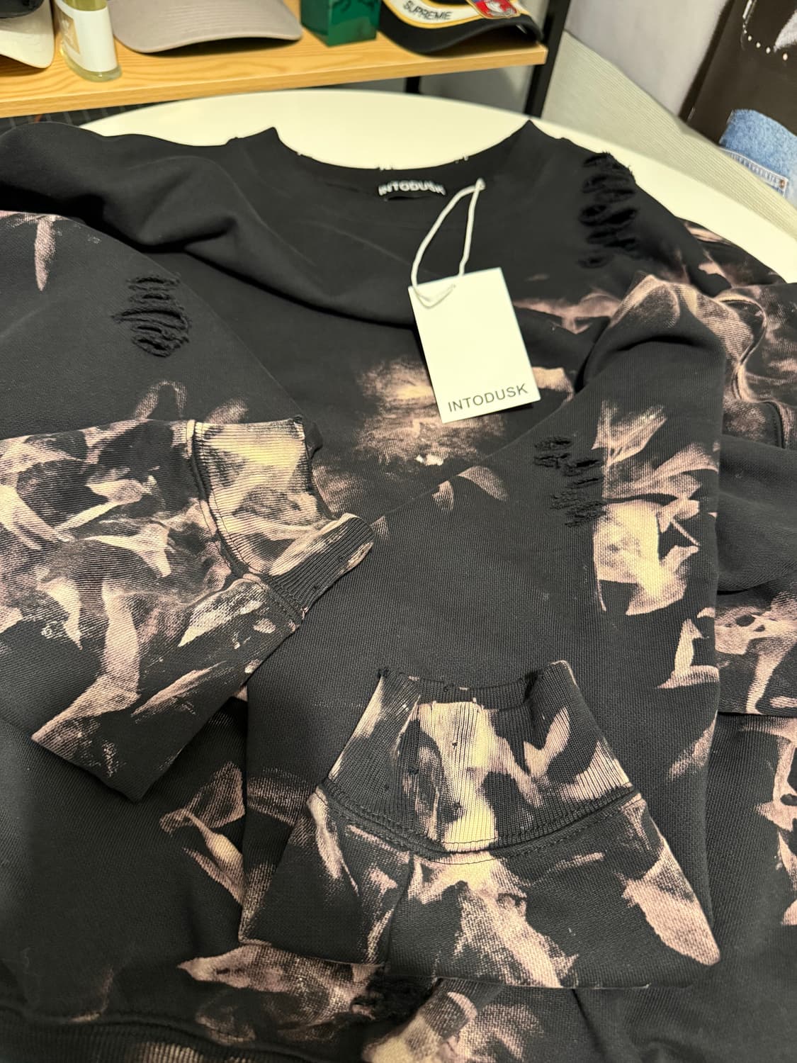 인투더스크 Intodusk 디스 블리치 스웻셔츠 L 상품이미지4