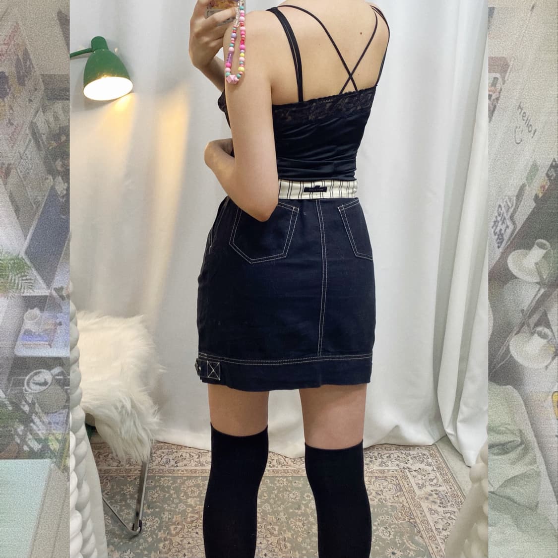 블랙 레이스 슬립 상품이미지8