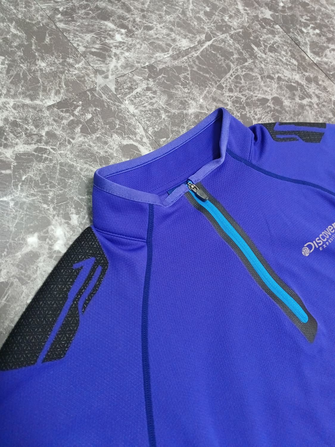 디스커버리 기능성 반집업 티셔츠 (퍼플 컬러) -M 상품이미지3