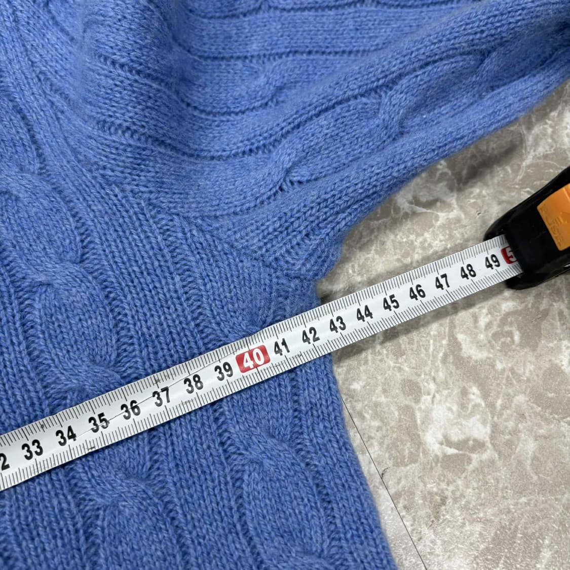 *최신형 폴로 랄프로렌 큐알택 울 캐시미어 케이블 걸즈 크루넥 니트(S) 상품이미지6