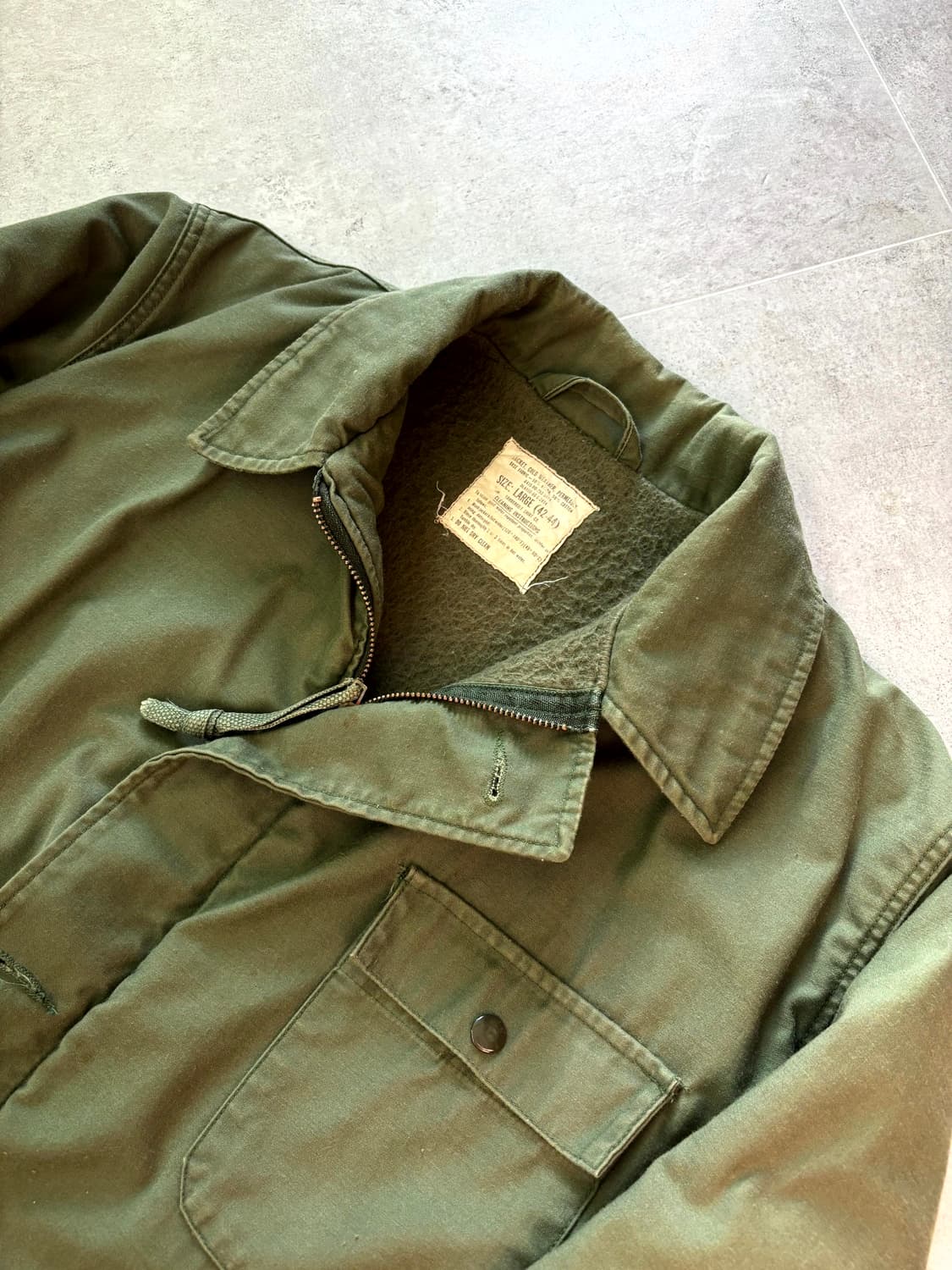 80's 미 해군 A-2 덱 자켓 L(~105) 상품이미지9