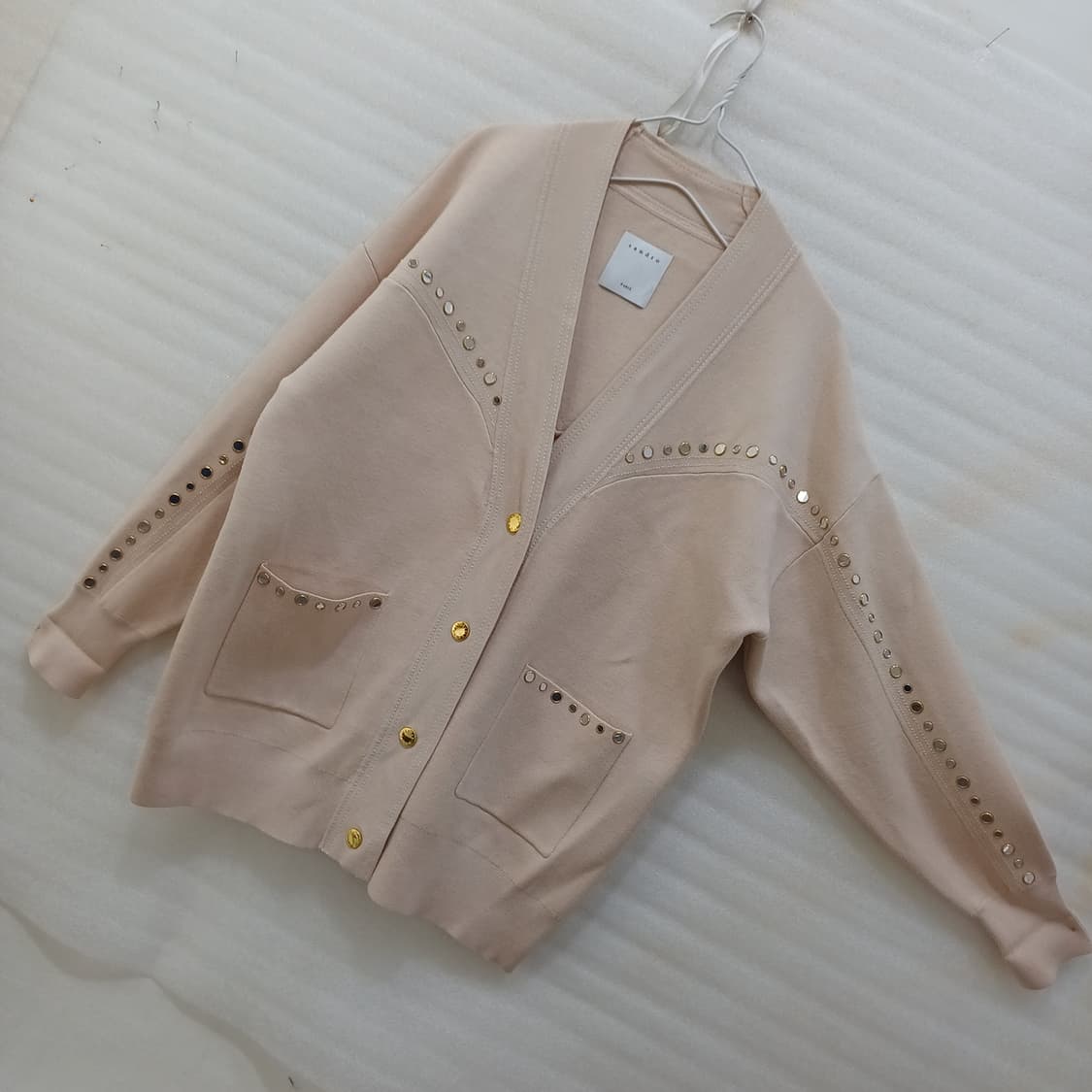 산드로 스터드 니트 가디건 여성 루즈핏 2 M L 거의새것 사랑봉봉 상품이미지2