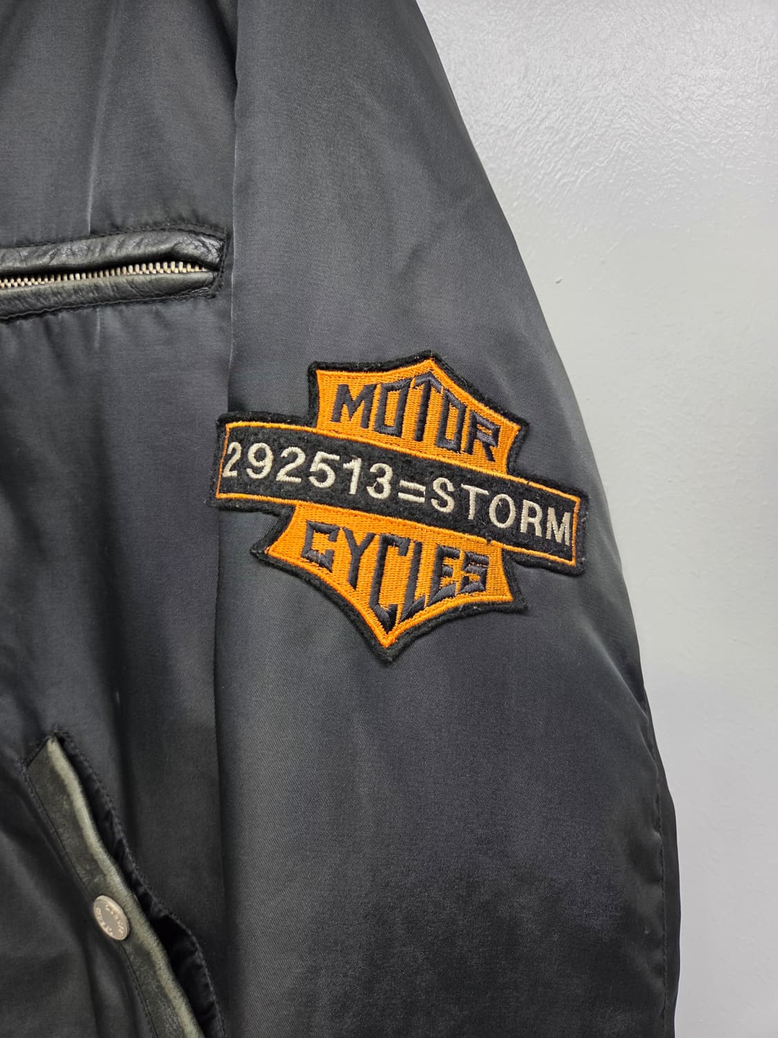 STORM=292513 x 할리데이비슨 블랙 봄버 자켓 상품이미지2